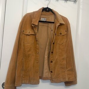 Live a little boutique corduroy beige jacket